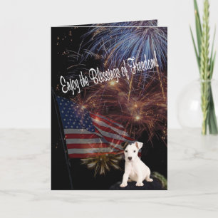 Jack Russell – Enjoy the Blessings of Freedom Card