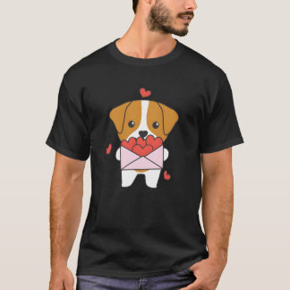 Jack Russell For Valentines Day Cute Animals With T-Shirt