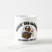 Jack Russell Funny Digging the Classics Retro