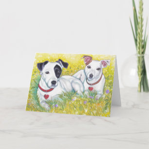 Jack Russell greeting card