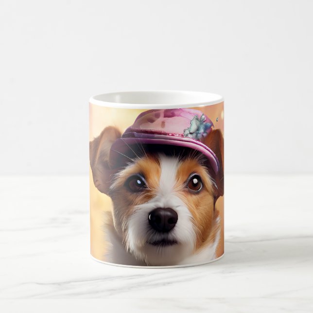  Jack Russell in Vibrant Costume Coffee Mug (Center)