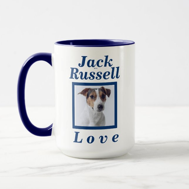 "Jack Russell Love" Cutest Gift for Her Him Coffee Mug (Left)