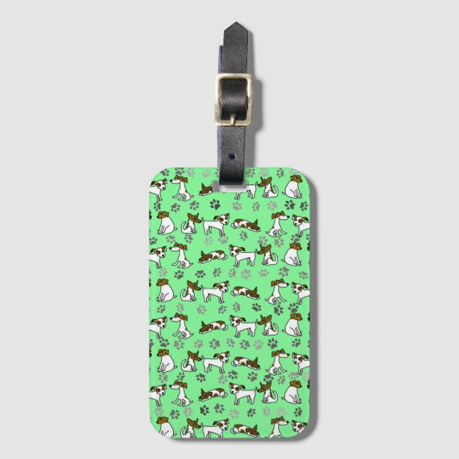 Jack Russell Luggage Tag (Front Vertical)