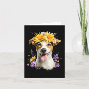 Jack Russell Mum Dog Lover Mothers Day Retro Card
