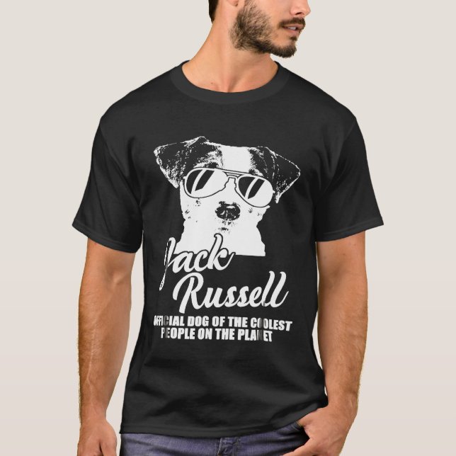 Jack Russell Official Dog Of The Coolest People T-Shirt (Front)