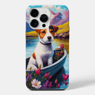 Jack Russell on a Paddle: A Scenic Adventure iPhone 14 Pro Max Case