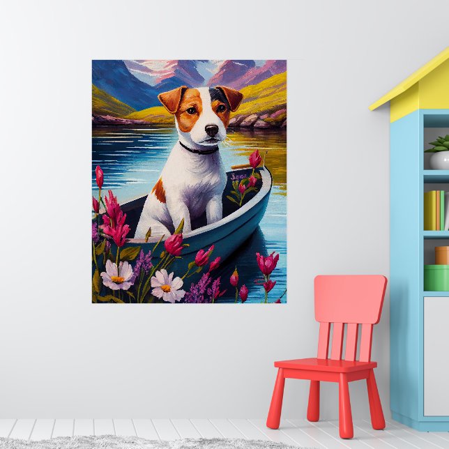 Jack Russell on a Paddle: A Scenic Adventure Poster (Nursery 1)