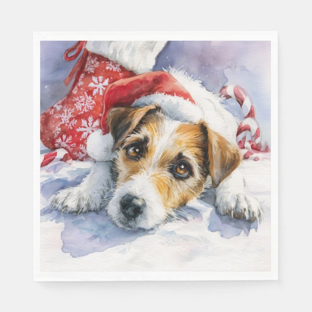Jack Russell Paper Napkin (Front)