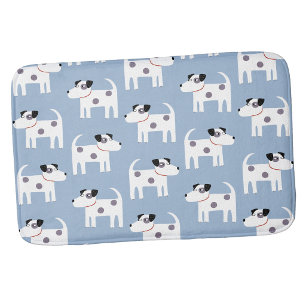 Jack Russell Parson Terrier Dog Pattern Bath Mat