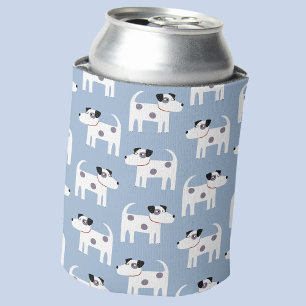 Jack Russell Parson Terrier Dog Pattern Can Cooler