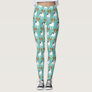 Jack Russell Pattern   Leggings