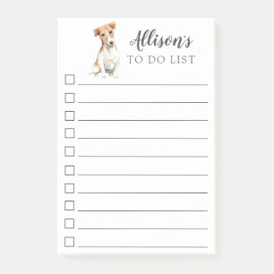 Jack Russell Personalised To Do List Post-it Notes