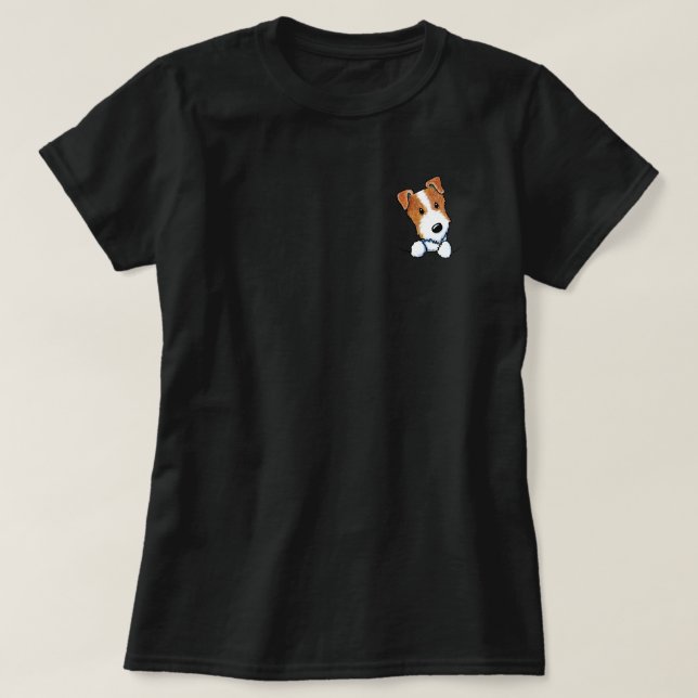 Jack Russell Pocket Puppy T-Shirt (Design Front)