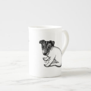 Jack Russell Puppy 10 weeks old Bone China Mug