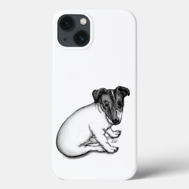 Jack Russell puppy 10 weeks old Case-Mate iPhone Case (Back)
