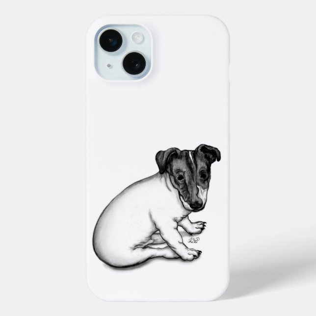 Jack Russell puppy 10 weeks old Case-Mate iPhone Case (Back)