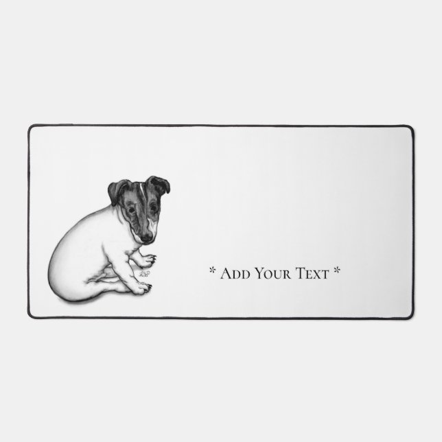 Jack Russell Puppy 10 weeks old Desk Mat (Front)