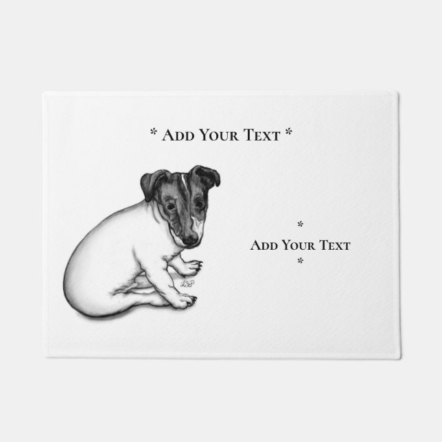 Jack Russell Puppy 10 weeks old Doormat (Front)