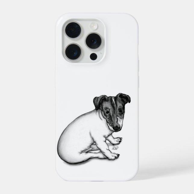 Jack Russell puppy 10 weeks old iPhone Case (Back)