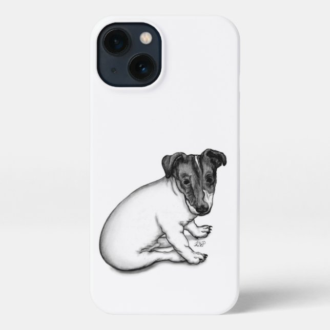 Jack Russell puppy 10 weeks old iPhone Case (Back)