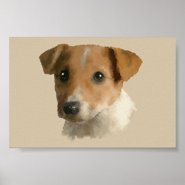 Jack Russell Puppy Poster (Front)