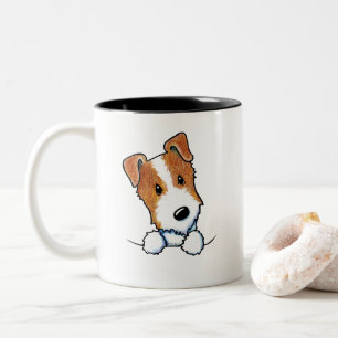 Jack Russell Puppy Two-Tone Coffee Mug
