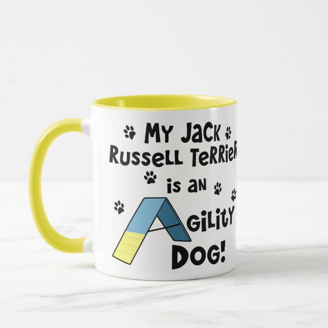 Jack Russell Terrier Agility Dog Mug (Left)