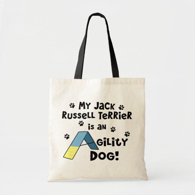 Jack Russell Terrier Agility Dog Tote Bag (Front)