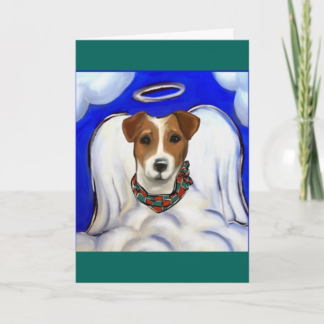 Jack Russell Terrier Angel Card (Front)