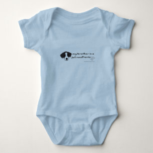 jack russell terrier baby bodysuit