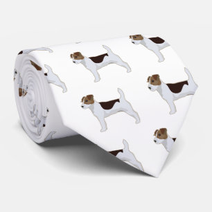 Jack Russell Terrier Basic Breed Illustration Tie