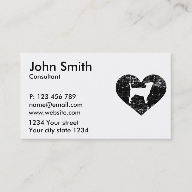 Jack Russell Terrier Business Card (Front)