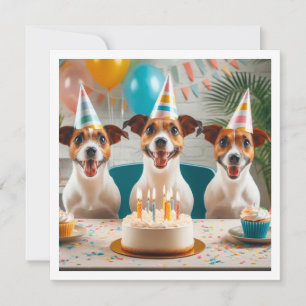 Jack Russell Terrier card, Jack Russell Terrier Invitation