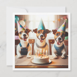 Jack Russell Terrier card, Jack Russell Terrier Invitation