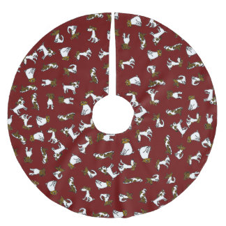 Jack Russell Terrier Cartoon Tree Skirt