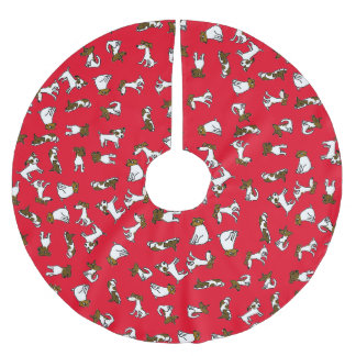 Jack Russell Terrier Cartoon Tree Skirt