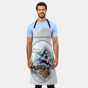 Jack Russell Terrier Christmas Apron