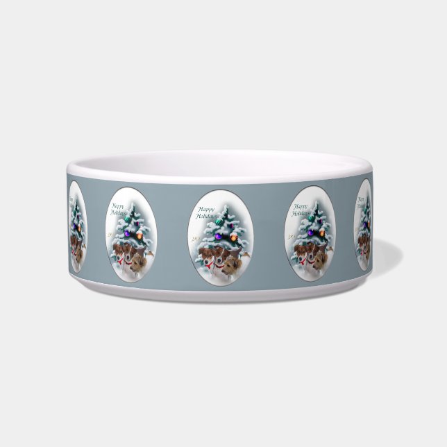Jack Russell Terrier Christmas Bowl (Front)
