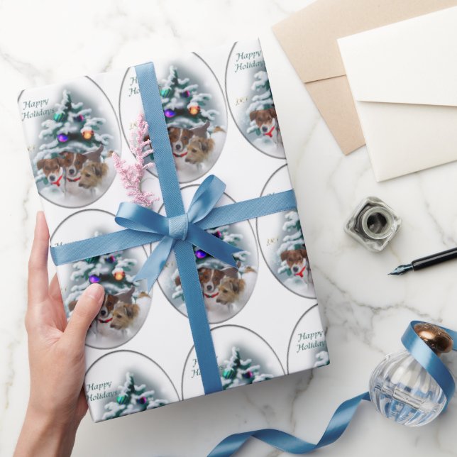 Jack Russell Terrier Christmas Wrapping Paper (Gifting)