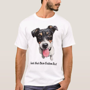 Jack Russell Terrier Create Your Own Custom Text T-Shirt