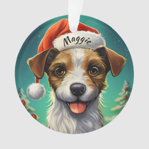 Jack Russell Terrier Custom Christmas Ornament