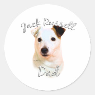 Jack Russell Terrier Dad 2 Classic Round Sticker