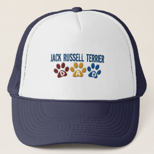 Jack Russell Terrier Dad Paw Print 1 Trucker Hat