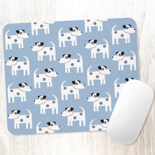 Jack Russell Terrier Dog Blue Mouse Pad