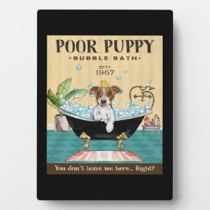 Jack Russell Terrier Dog Bubble Bath Plaque