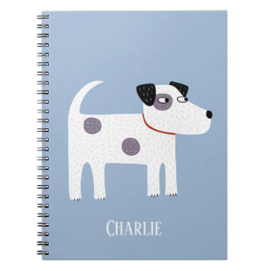 Jack Russell Terrier Dog Custom Name Notebook