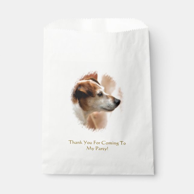JACK RUSSELL TERRIER DOG FAVOUR BAG (Front)