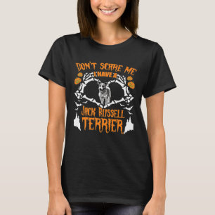 Jack Russell Terrier Dog Halloween Skeleton 1 T-Shirt