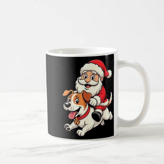 Jack Russell Terrier Dog Lover Kids Men Women Chri Coffee Mug (Right)