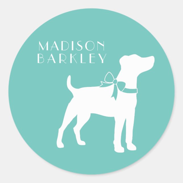 Jack Russell Terrier Dog Puppy Classic Round Sticker (Front)